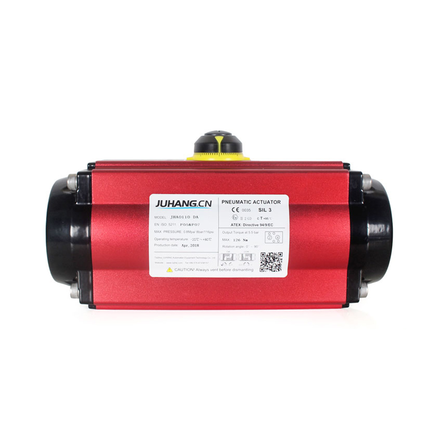 Raca Actuator Aeroibrithe agus Pinion ag gníomhú go dúbailte JHA0110DA